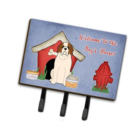Jensendistributionservices Dog House Collection Saint Bernard Leash or Key Holder MI1711652